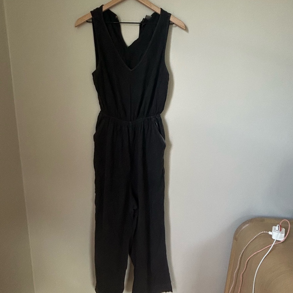 Natural fiber Black Jumpsuit